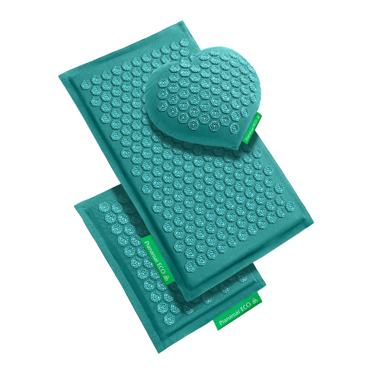 Pranamat + PranaHeart Big + Mini Turquoise & Turquoise