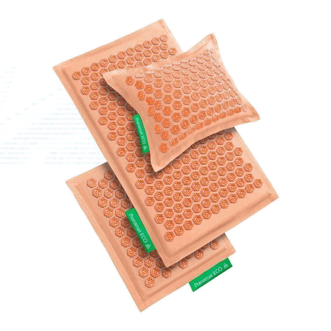 Pranamat + PranaPillow + Mini Hemp Edition (Peach)