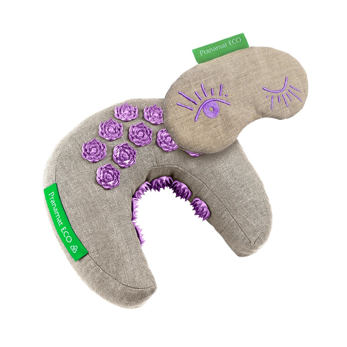 Pranamat Eye mask + PranaMoon (Natural/Violet)