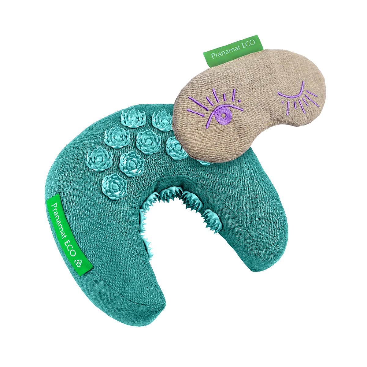 Pranamat Eye mask + PranaMoon (Turquoise)