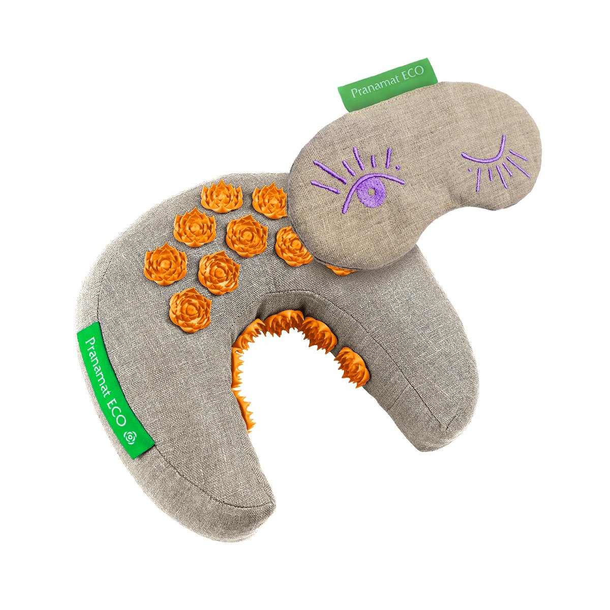 Pranamat Eye mask + PranaMoon (Natural/Orange)