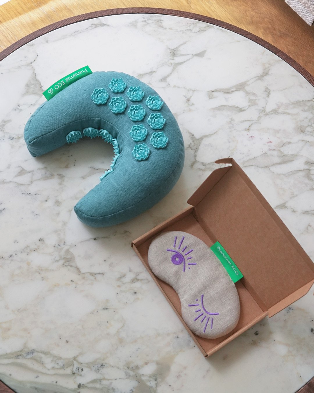 Pranamat Eye mask + PranaMoon (Turquoise)