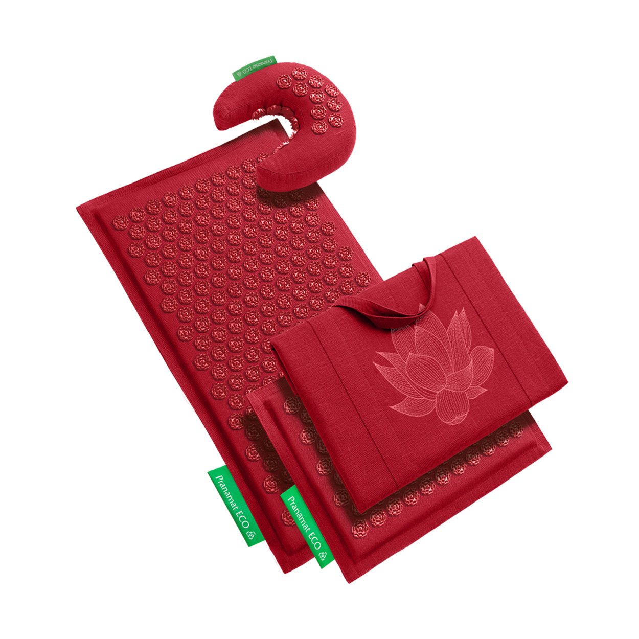 Tappetino + Moon + Mini + XL Borsa (Burgundy)