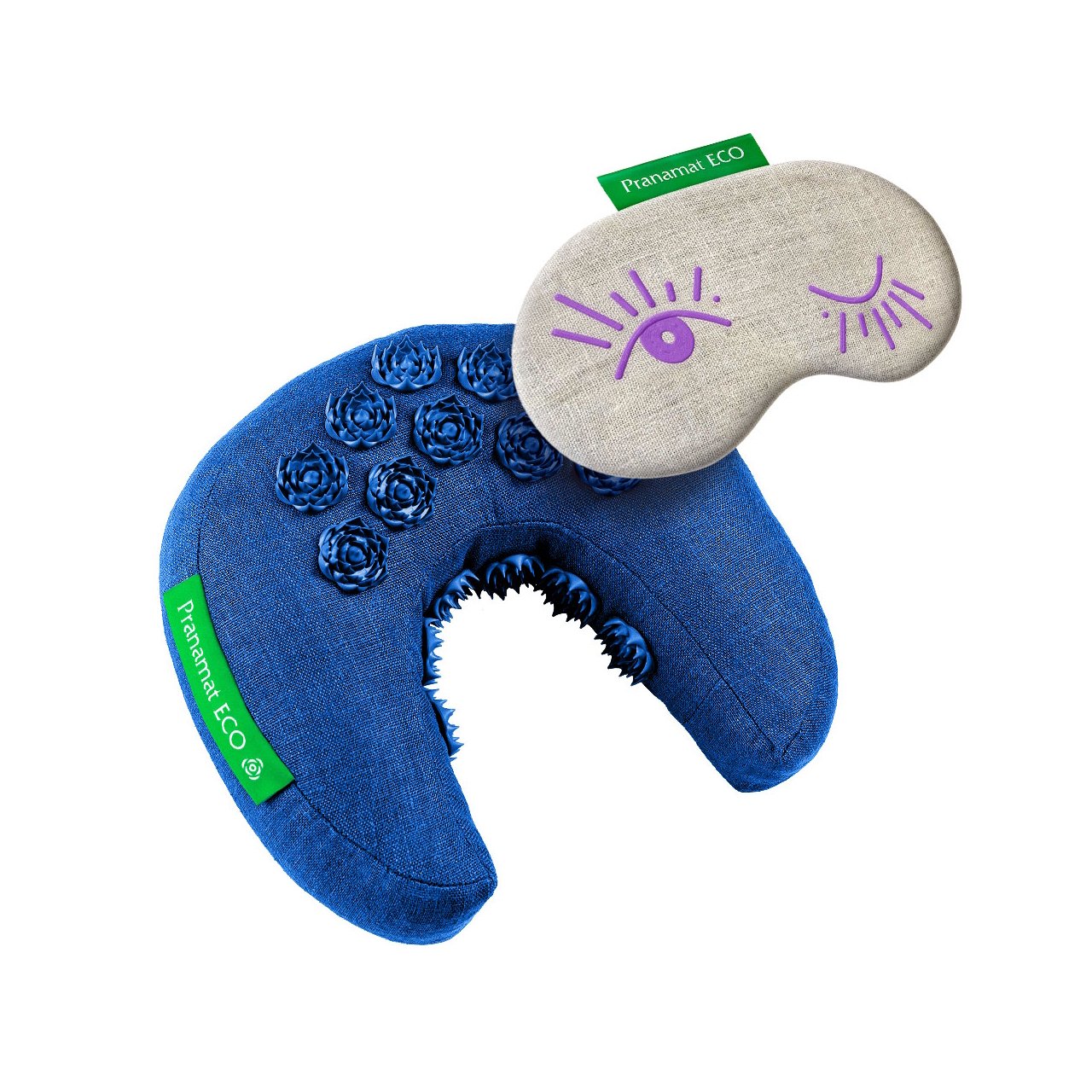 Mond + Augenmaske (Monaco Blue)