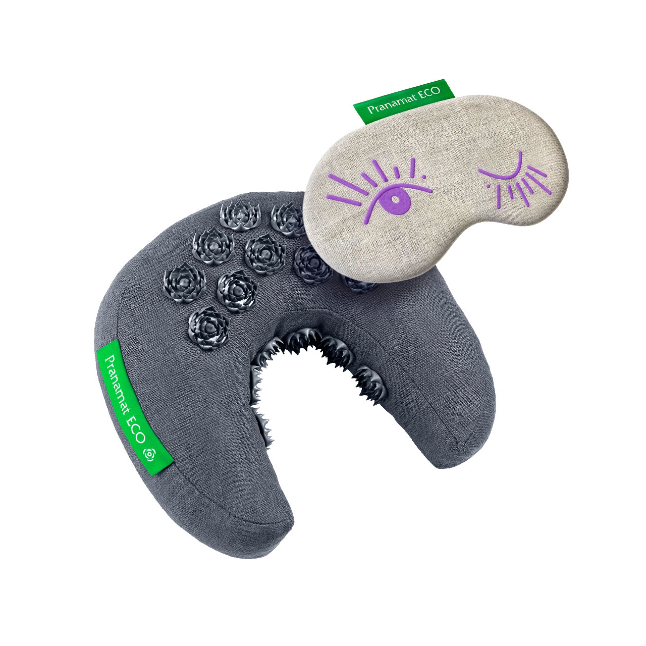 Mond + Augenmaske (Graphite Gray)