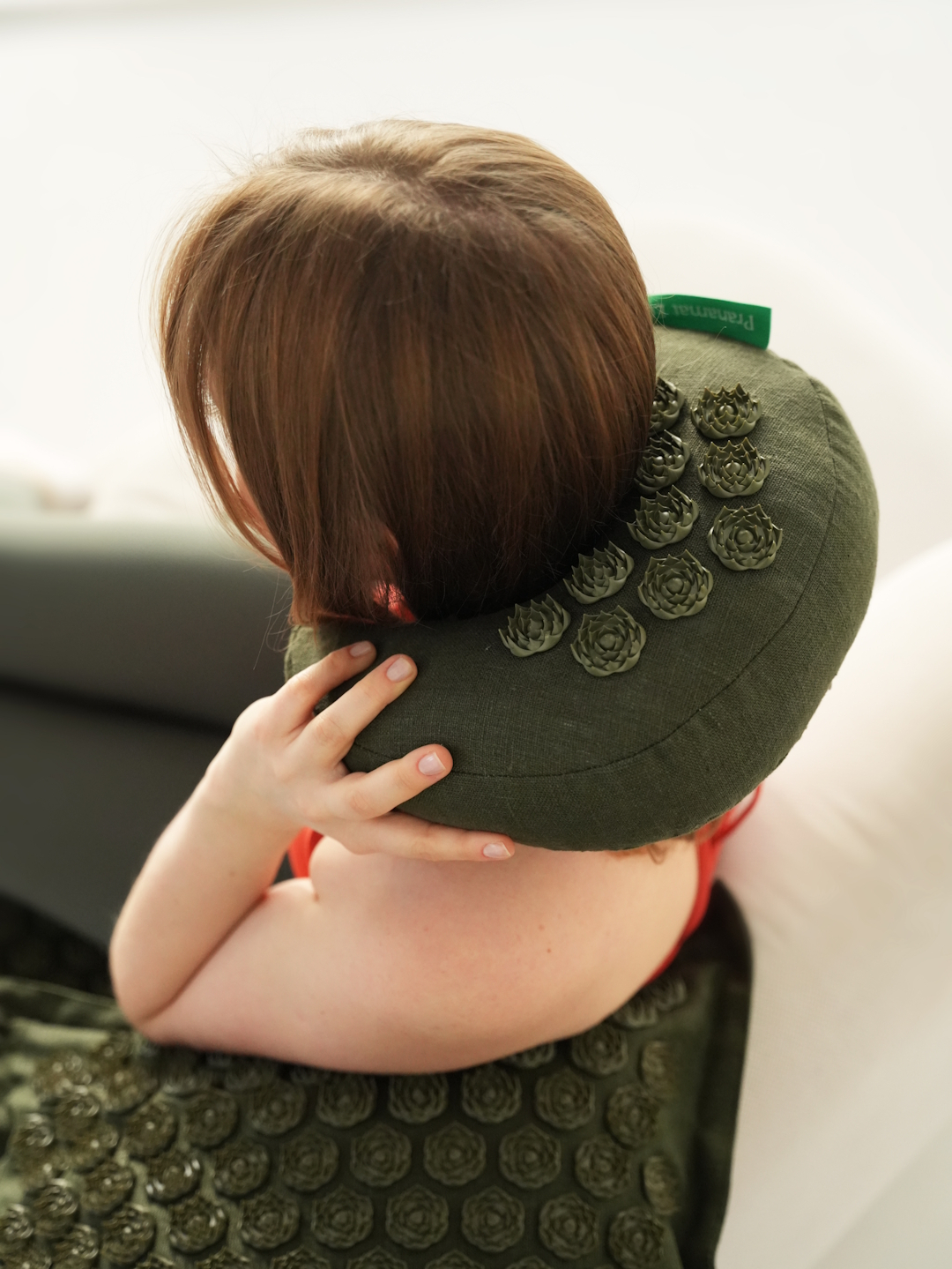 Mata do akupresury + Poduszka + PranaRogal Oliwkowa Zieleń