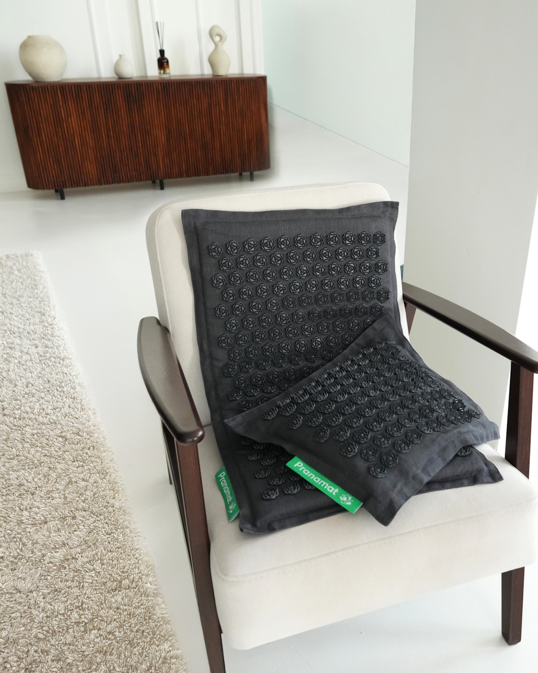 Pranamat Set (Matte + Kissen) Graphite Grey