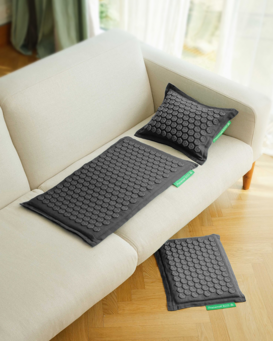 Pranamat Set (Matte + Kissen + Mini) Graphite Grey