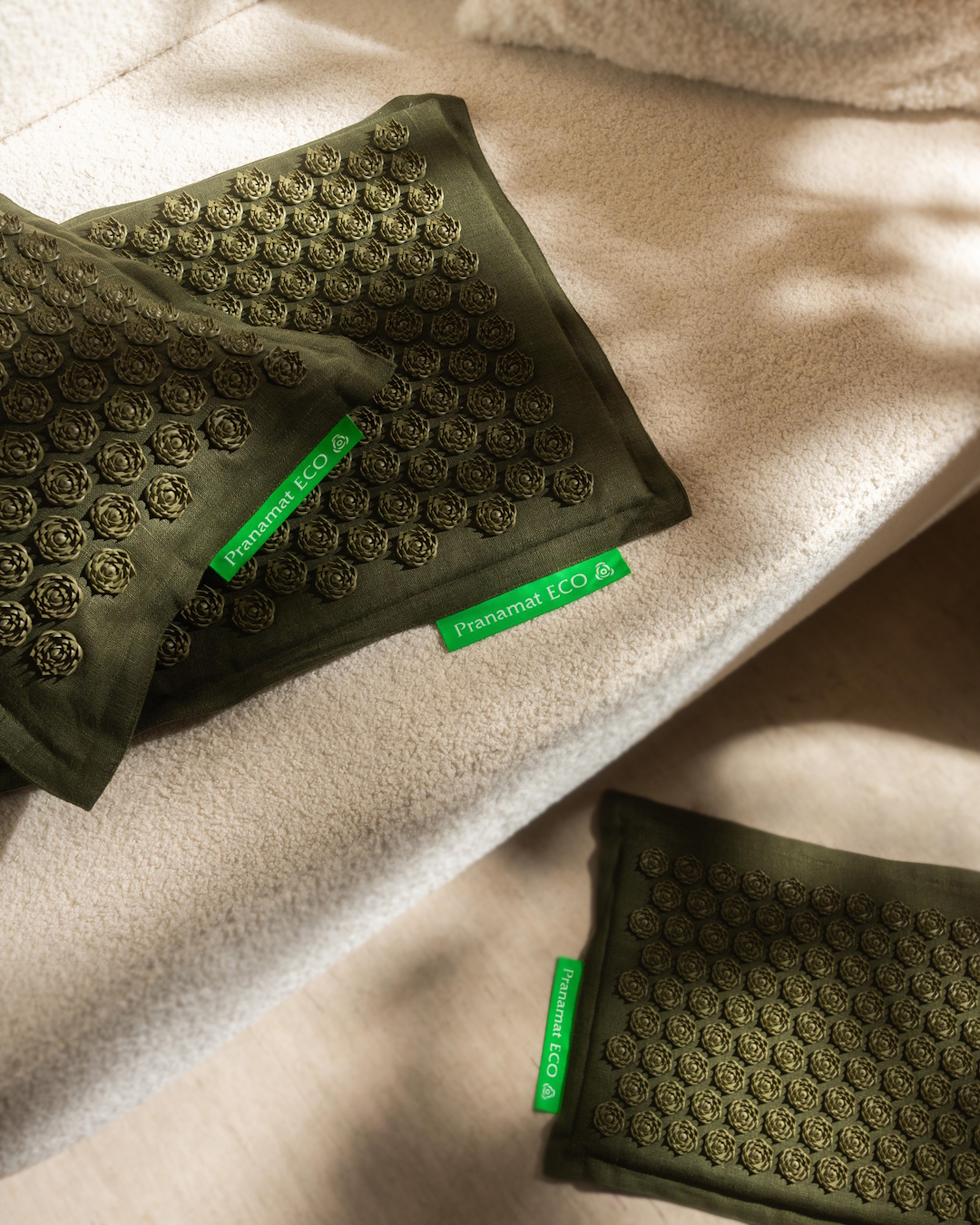 Zestaw Pranamat (Mata + Poduszka + Mini + Torba XL) Olive