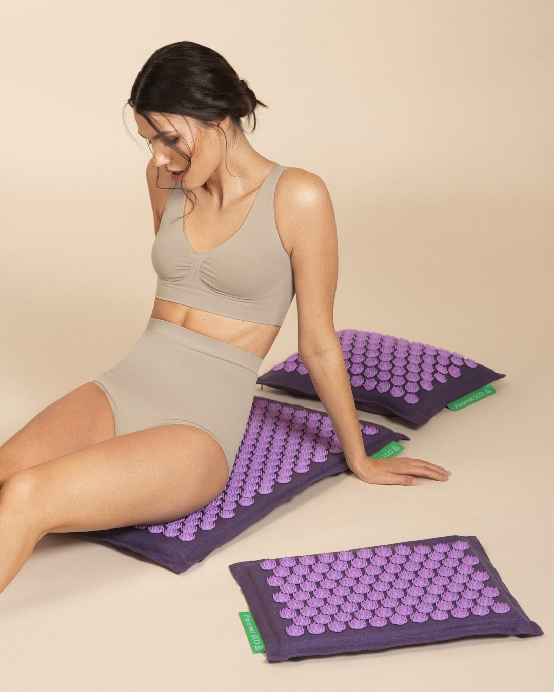 Zestaw Pranamat (Mata + Poduszka + Pranamat Mini) Lavender