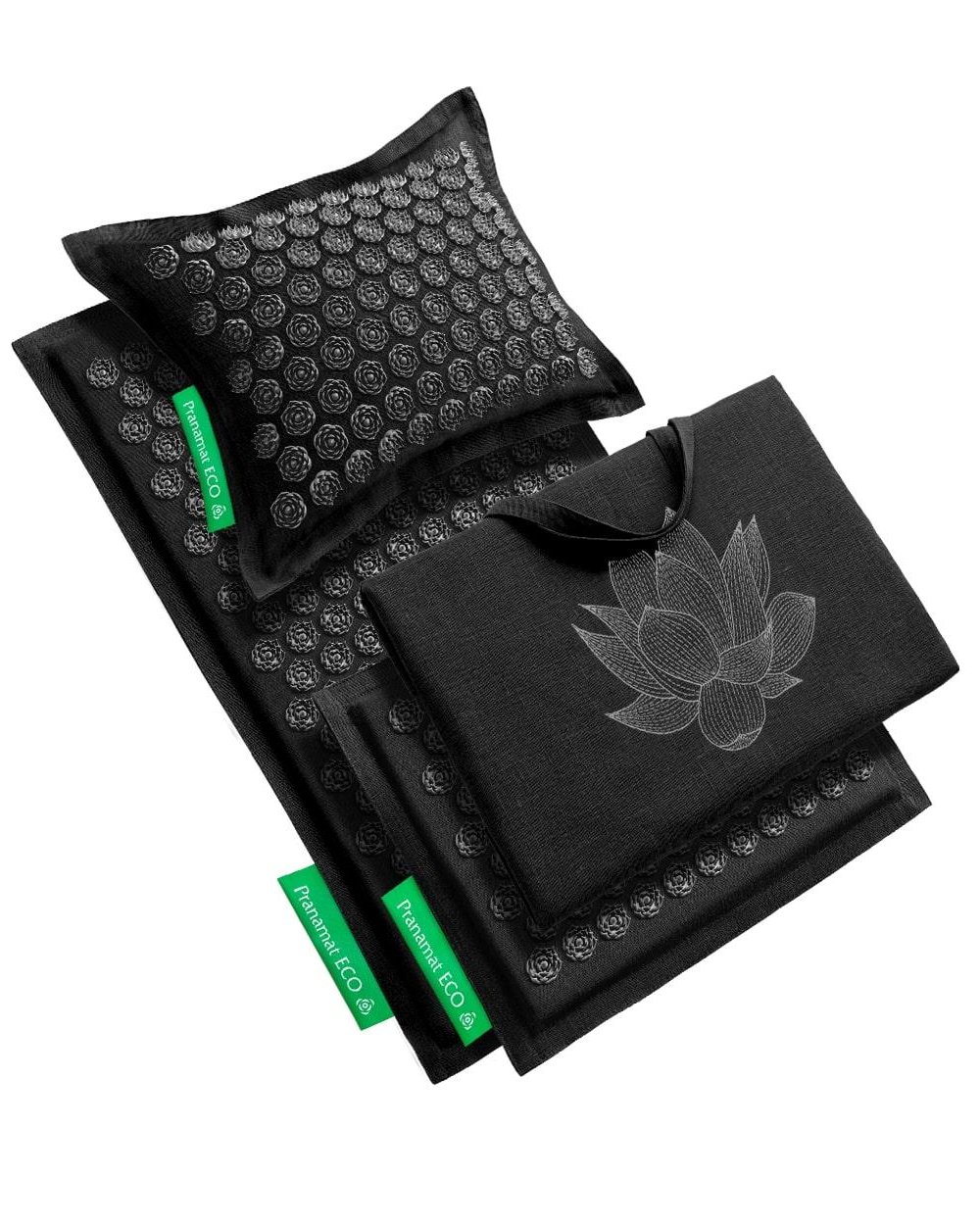 Pranamat + PranaPillow + Mini + BigBag (Obsidian)