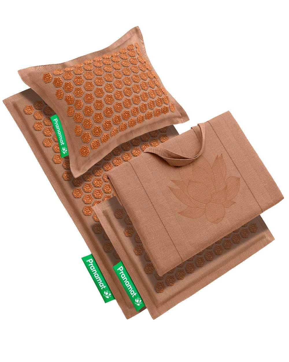 Pranamat + PranaPillow + Mini + Big Bag (Caramel Mousse)