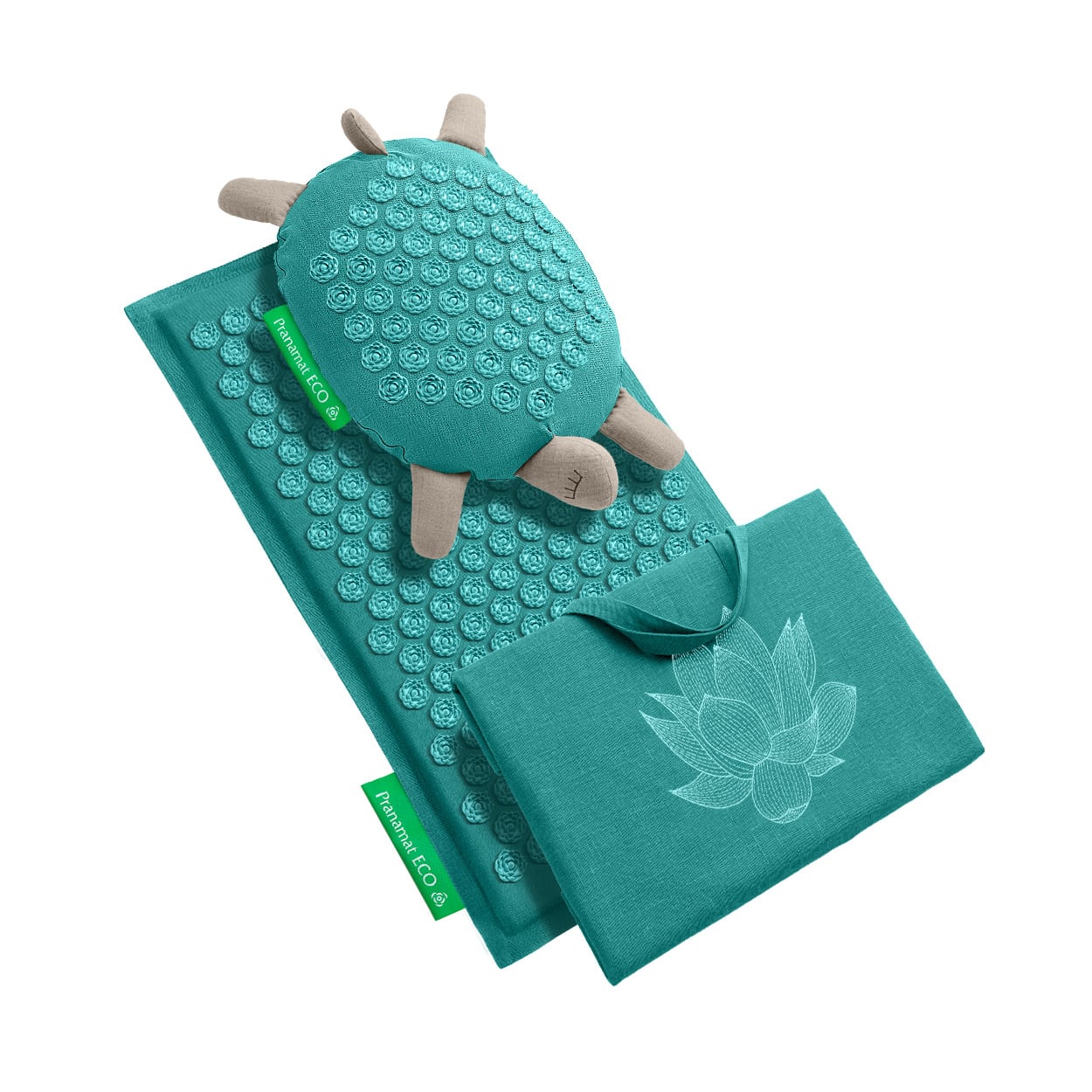 Pranamat + Pranamat Schildkröte + XL Tasche Türkis & Türkis