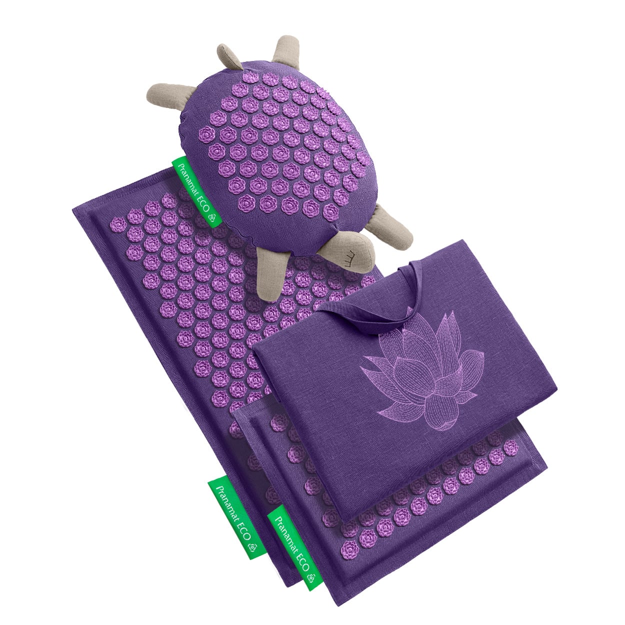 Pranamat + PranaTurtle Big + Mini + Bag Big Viola & Viola