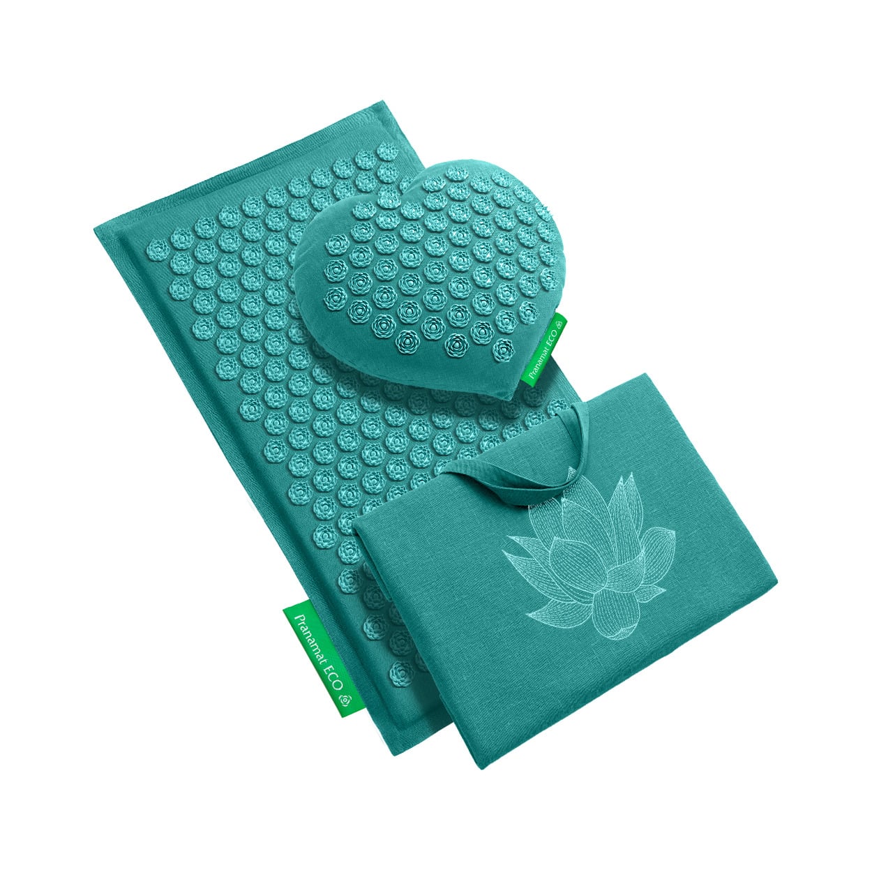 Pranamat Mat + Hart + Grote Tas Turkoois & Turkoois