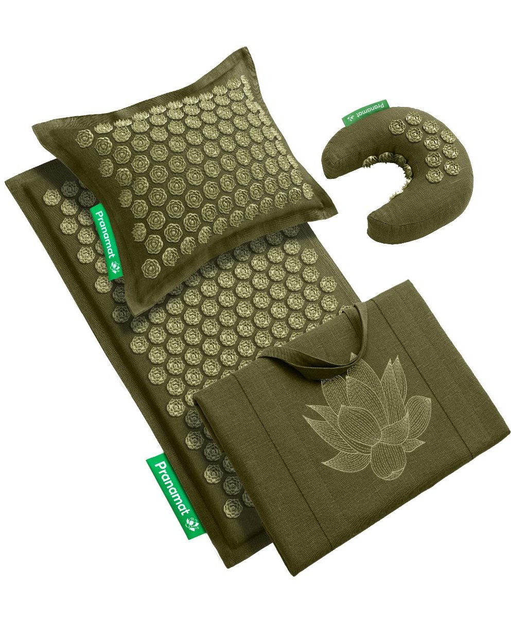 Pranamat + Pillow + Moon + Big Bag (Olive)