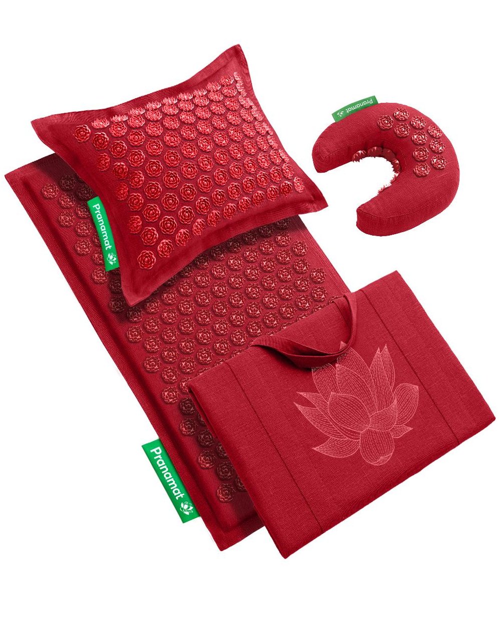 Pranamat + Pillow + Moon + Big Bag (Burgundy)