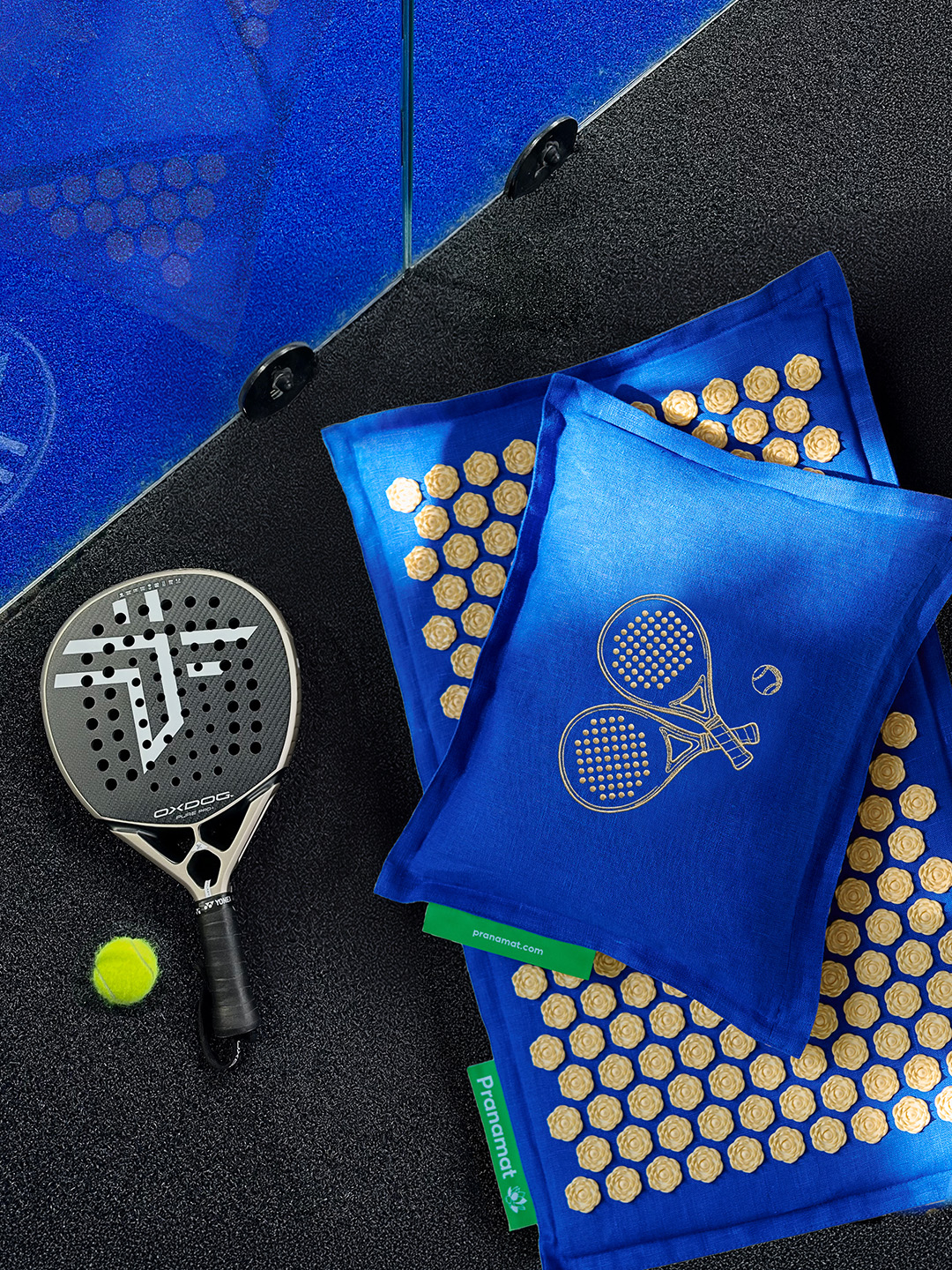 Paklājs + Spilvens (Monaco Sunrise Padel Edition)