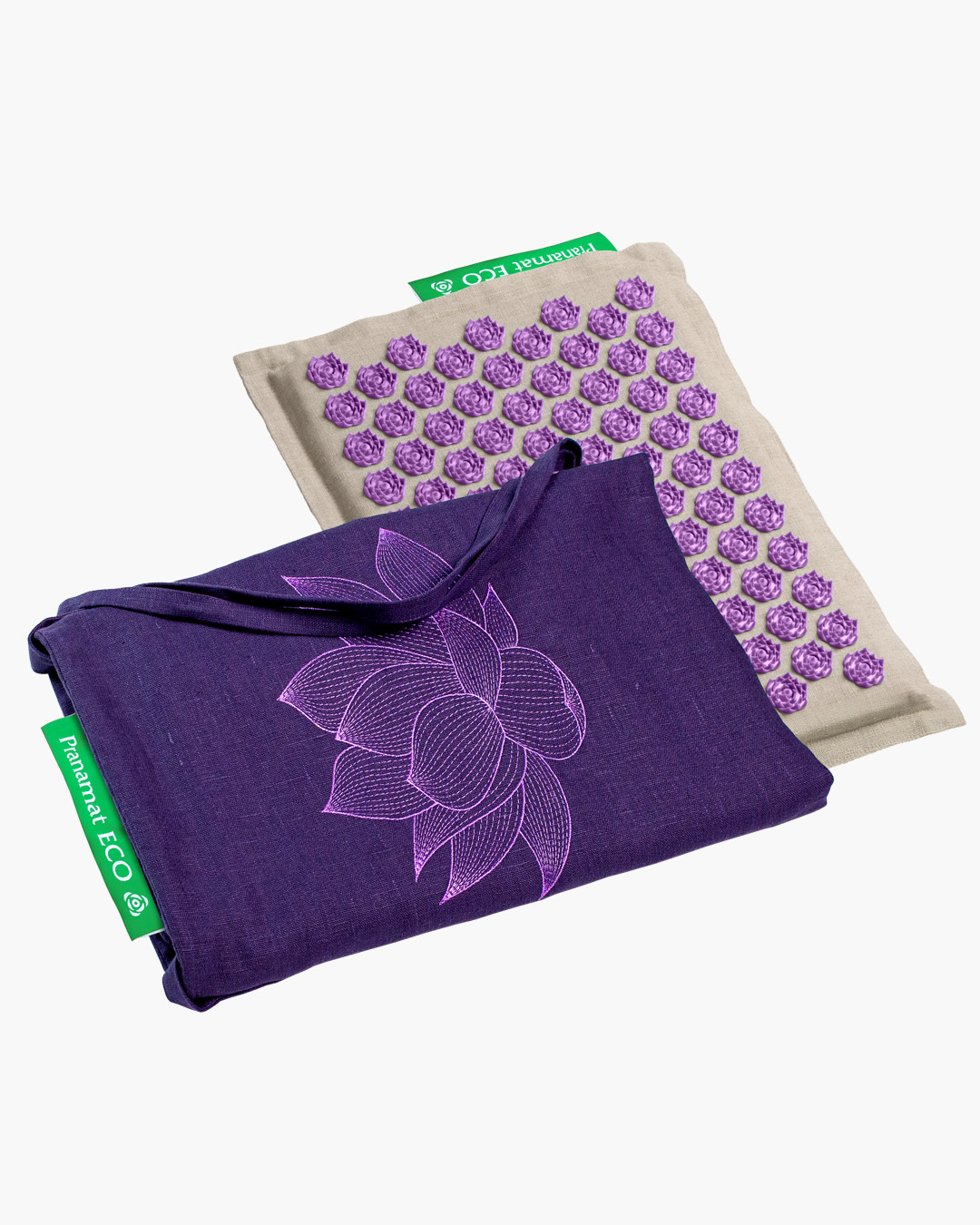 Мини-коврик + сумка-чехол (Натуральный Сиреневый)
