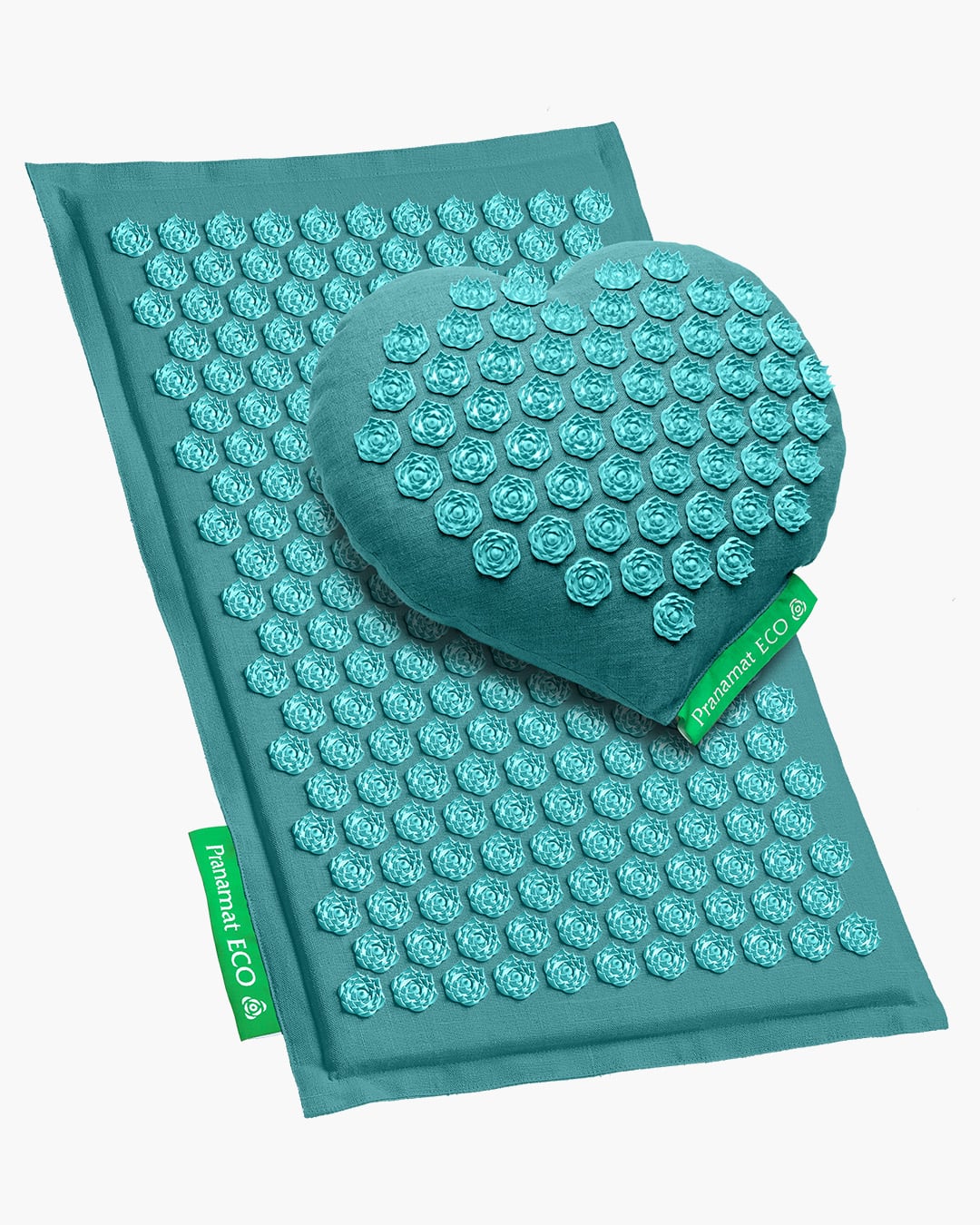 Pranamat + подушка-сердце Бирюзовый Насыщенный