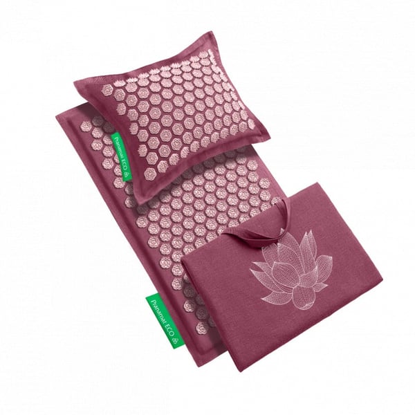 Pranamat + Pranamat Kissen + XL Tasche Dark Rose