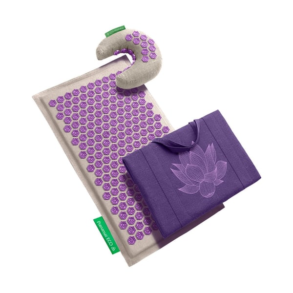 Pranamat + PranaMoon + BigBag (Natural/Violet)