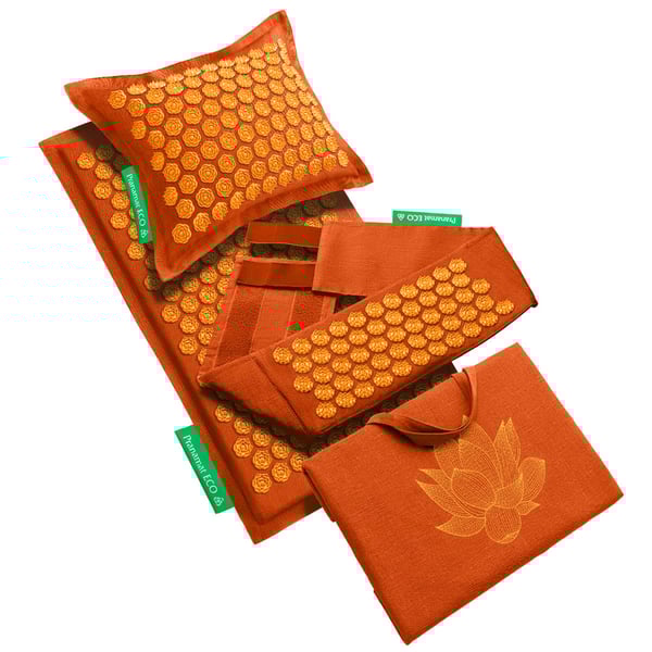 Pranamat Set (Matte + Kissen + XL Tasche + Gürtel) Amber