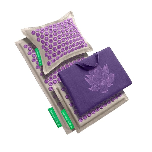 Pranamat Set (Matte + Kissen + Mini + XL Tasche) Amethyst