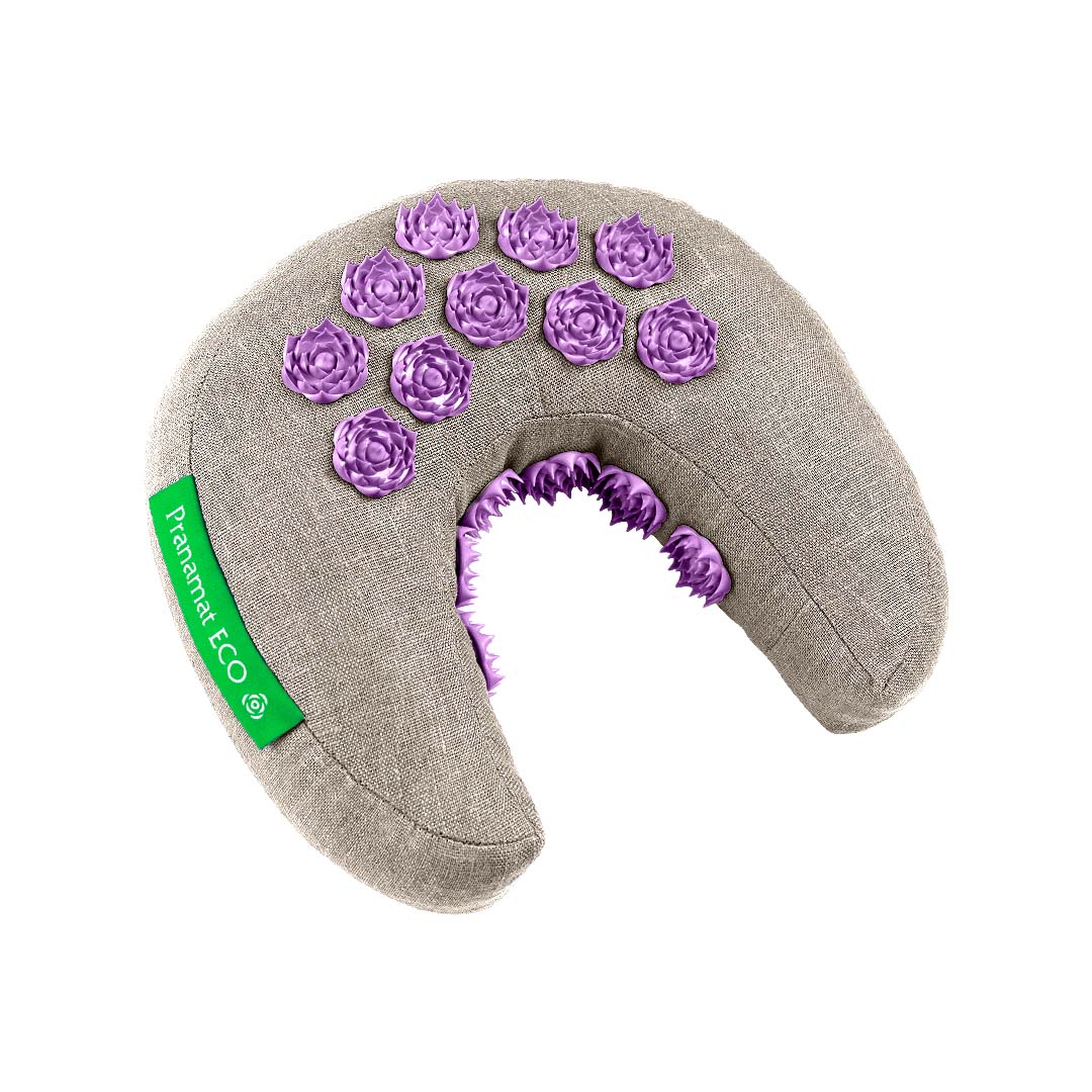 Moon Pillow Natural & Violet