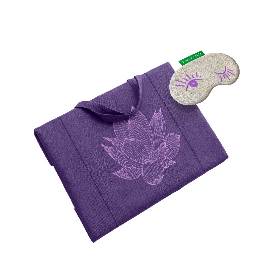 XL Tasche Violett + Augenmaske