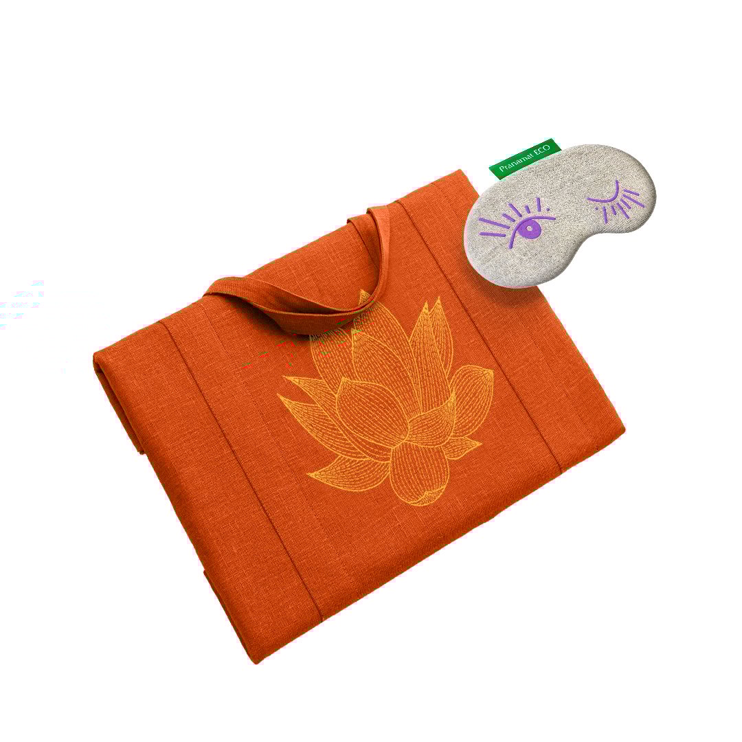 XL Tasche Orange + Augenmaske