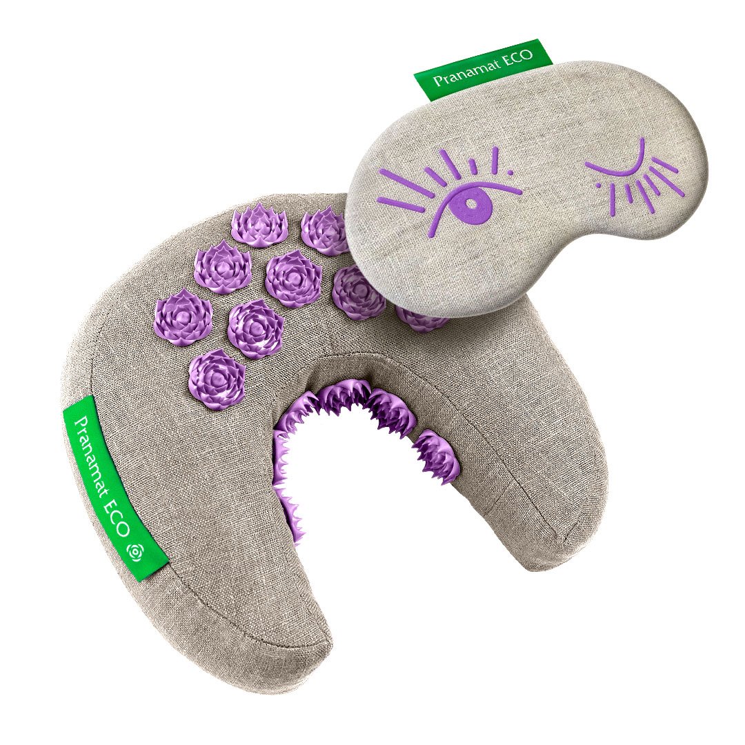 Pranamat Eye mask + PranaMoon (Natural/Violet)
