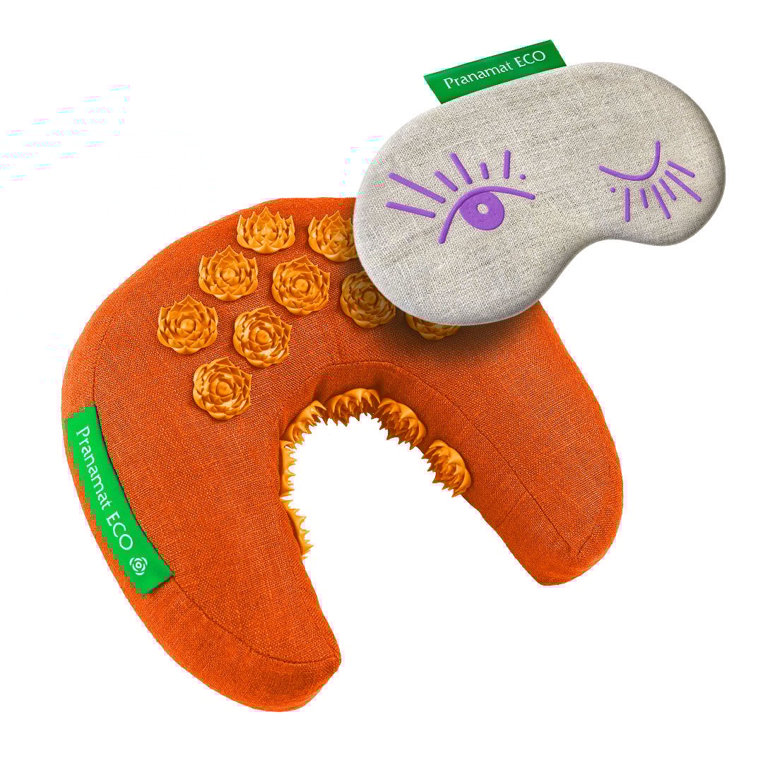 Pranamat Eye mask + PranaMoon (Orange)