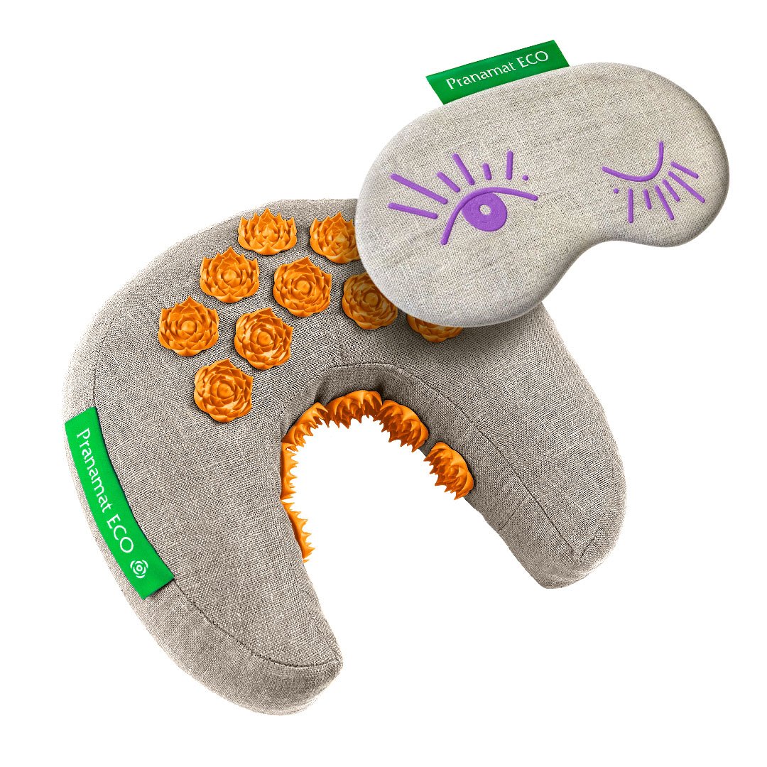 Pranamat Eye mask + PranaMoon (Natural/Orange)