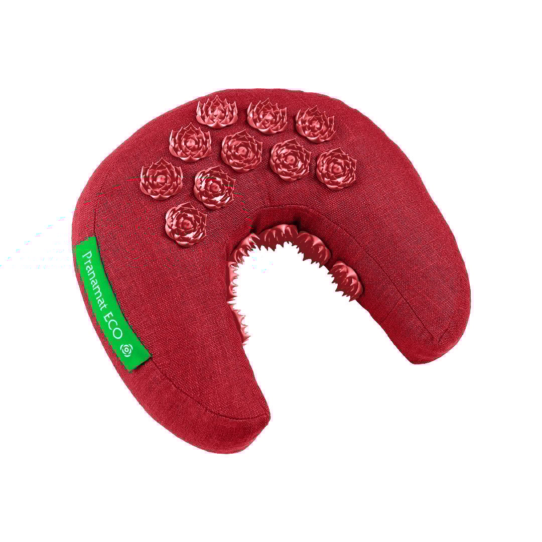 Moon Pillow Dark Red