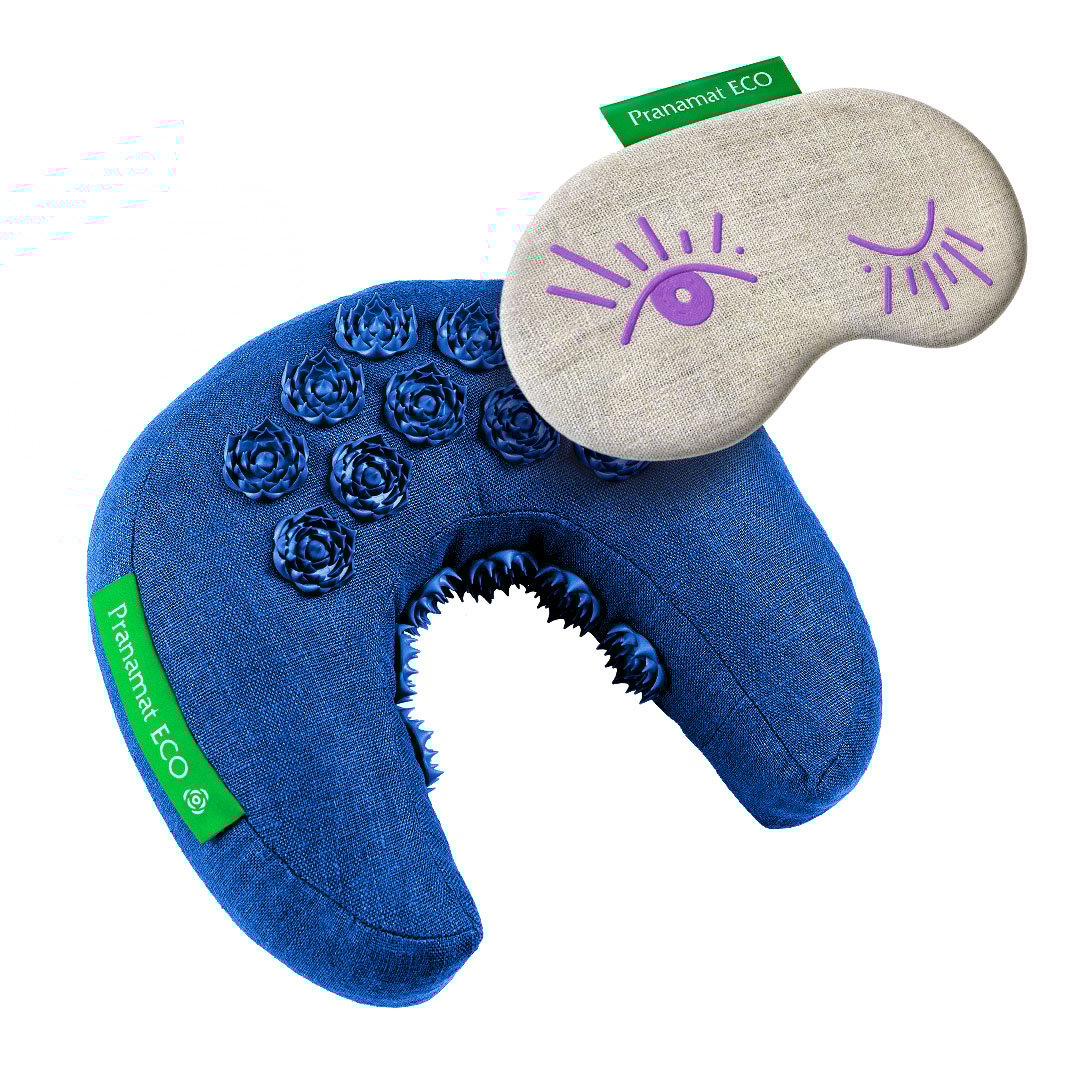 Mond + Augenmaske (Monaco Blue)