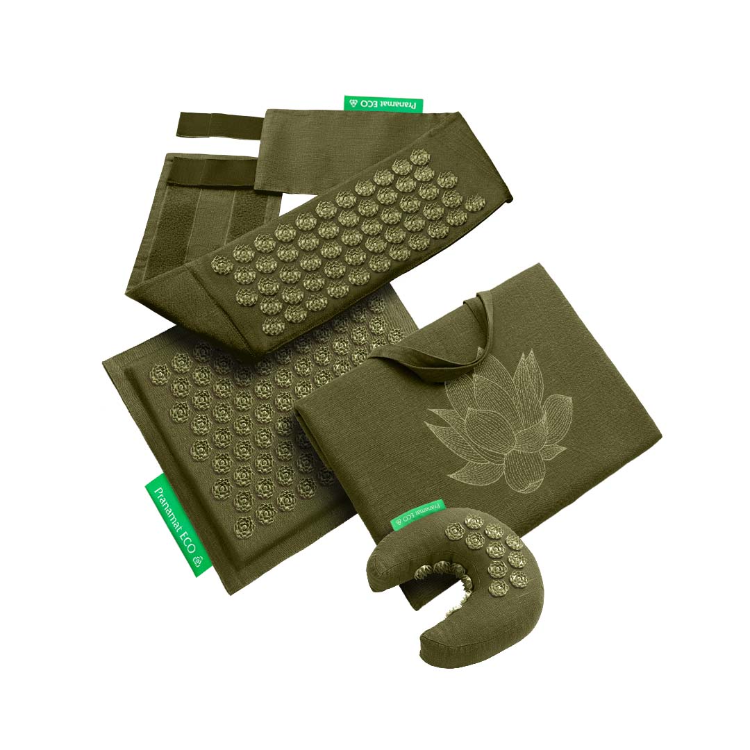 Mond + Mini +  Gürtel + XL Tasche (Olive)