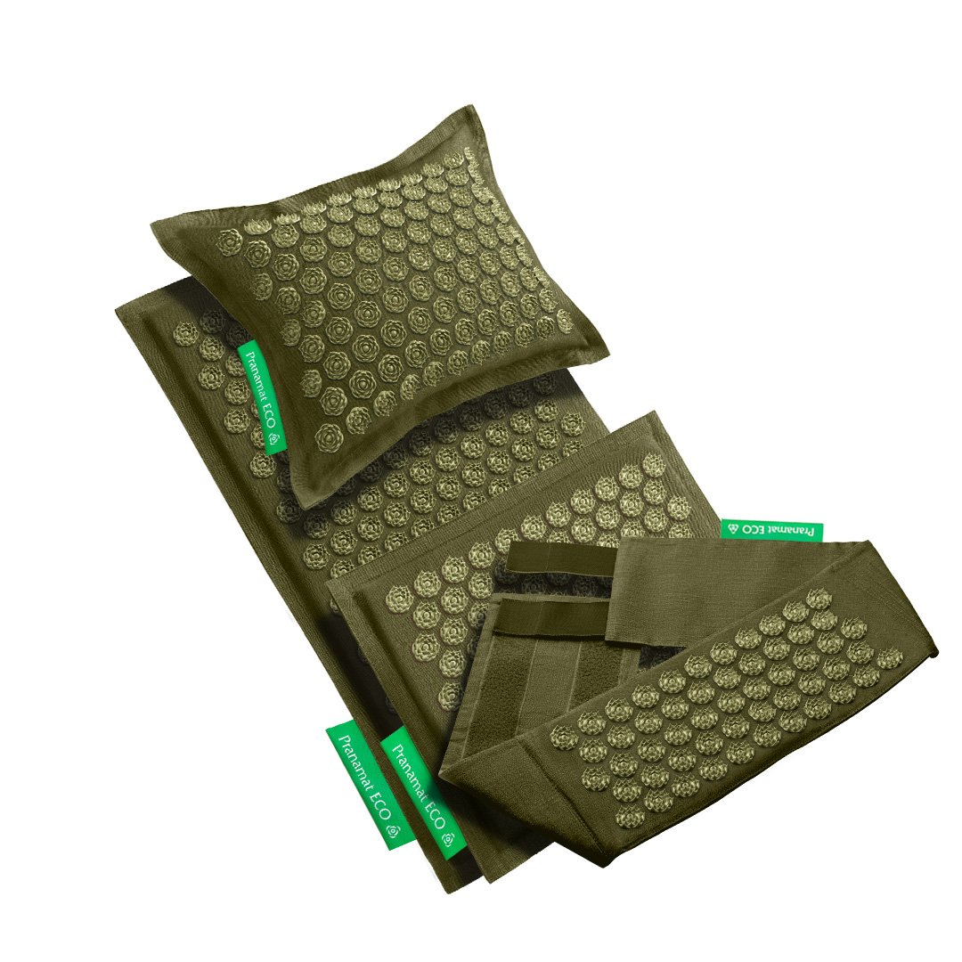 Pranamat + PranaPillow + Mini + PranaBelt (Olive)