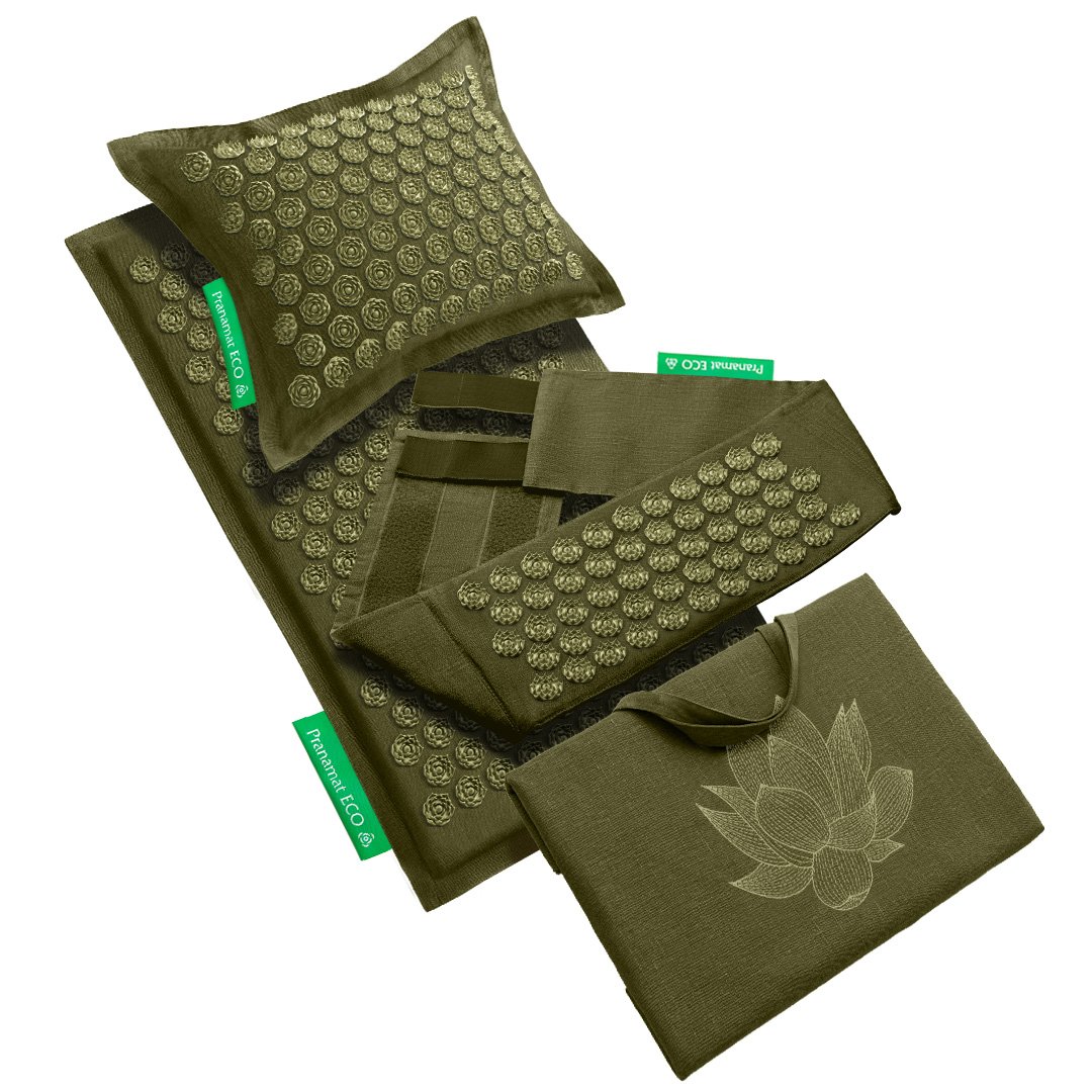 Pranamat + PranaPillow + Big Bag + PranaBelt (Olive)