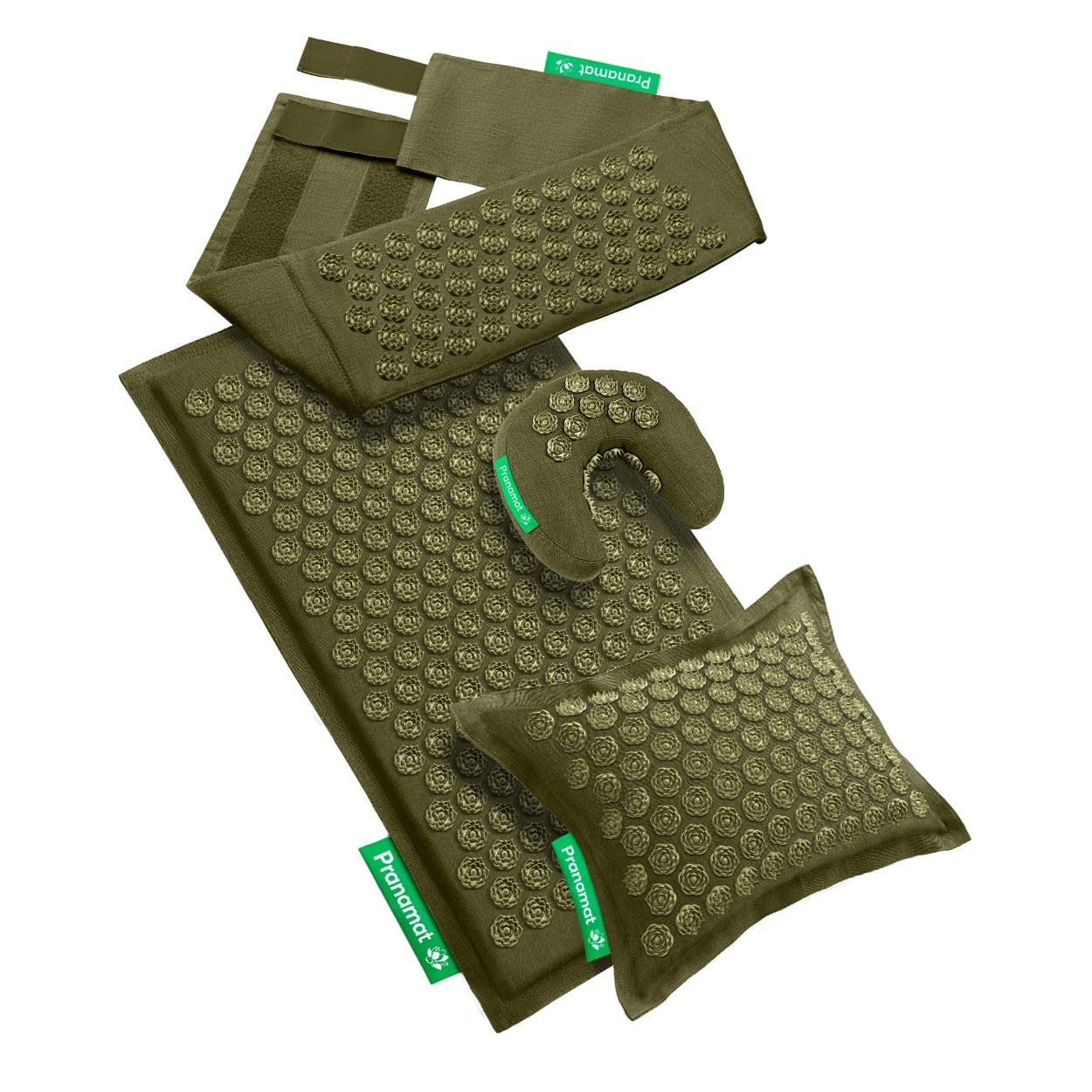 Pranamat + PranaPillow + Moon + Belt (Olive)