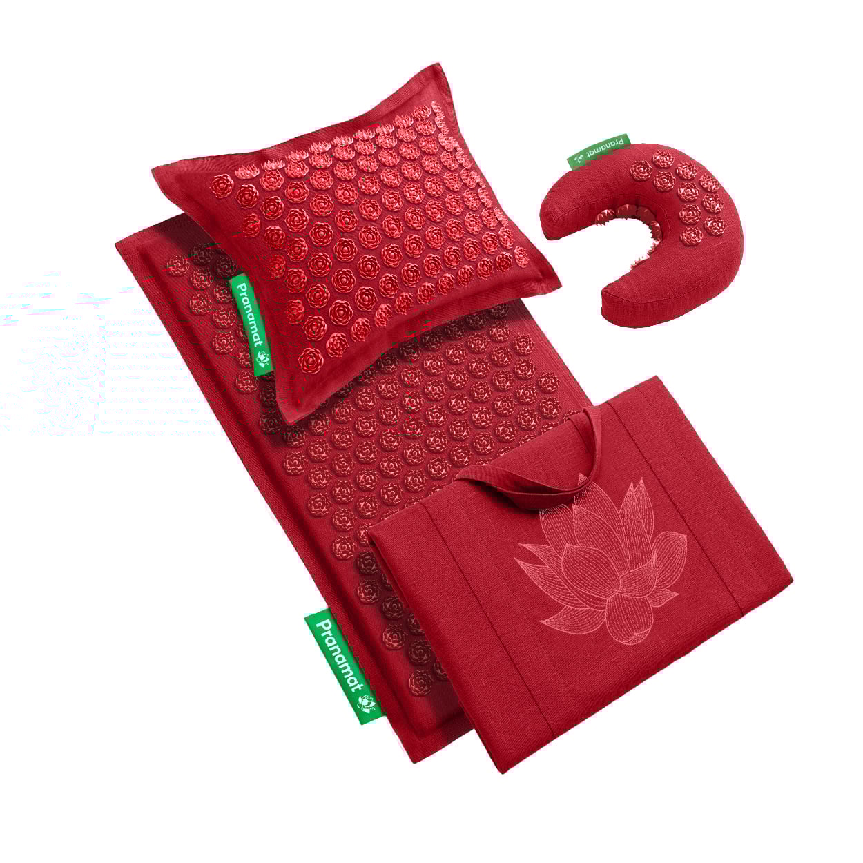 Pranamat + Pillow + Moon + Big Bag (Burgundy)