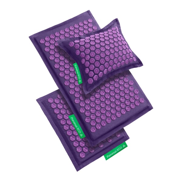 Комплект Pranamat (Коврик + подушка + мини) Сиреневый Насыщенный